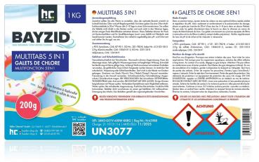 1 kg BAYZID® Multitabs 200g 5in1 für Pools